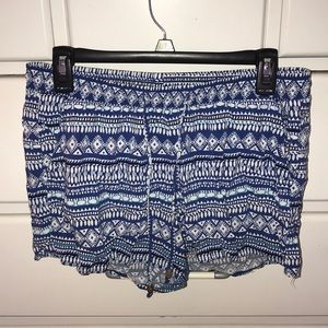Soft shorts from Old Navy in a blue pattern!
